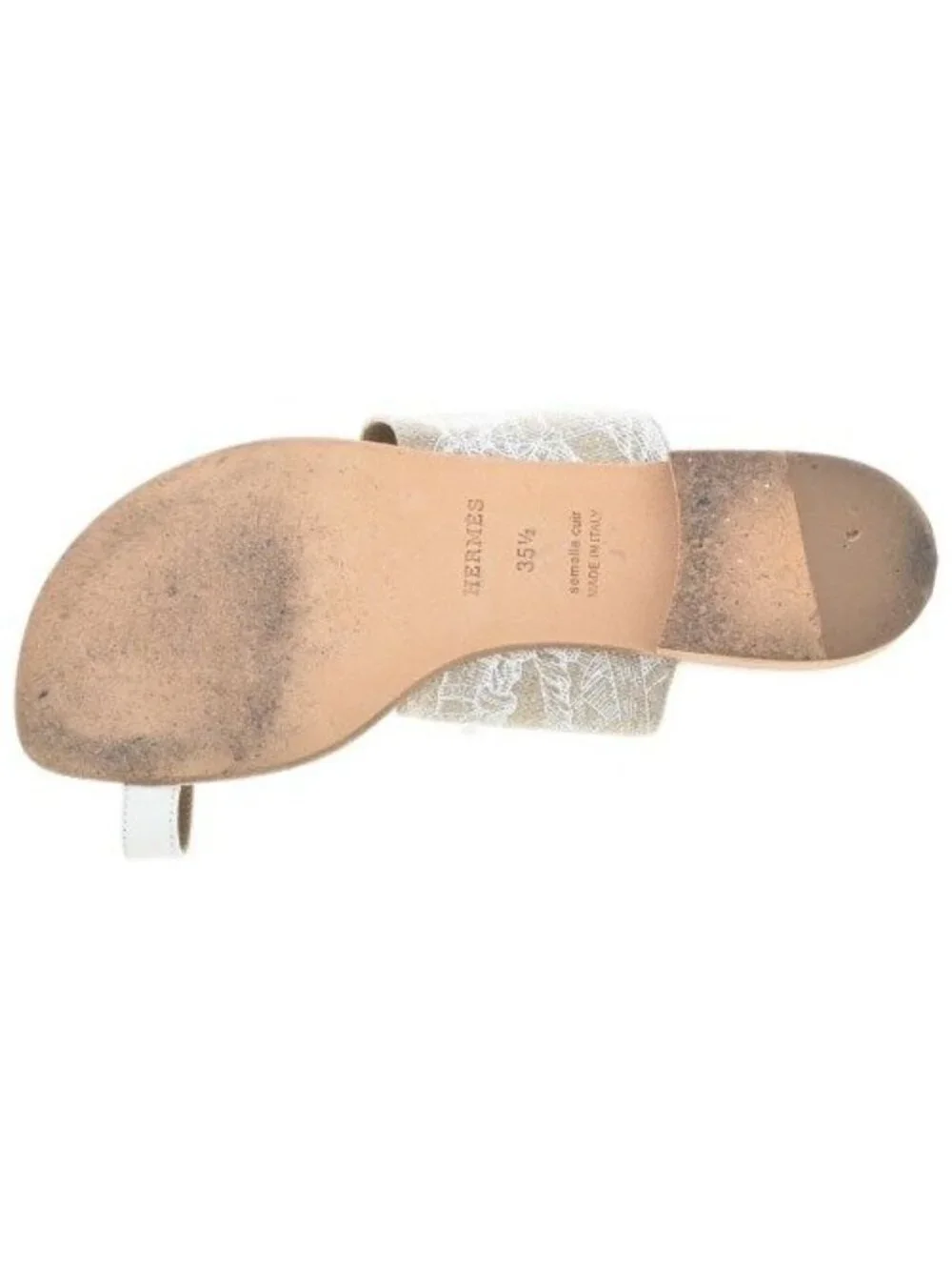Hermes Sandals White